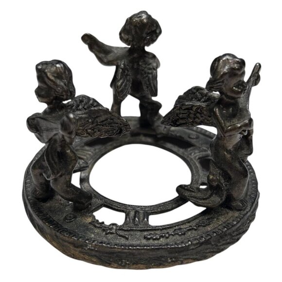 Angels Cherubs Metal Watch Holder/Stand/Display String Instruments - Picture 1 of 3